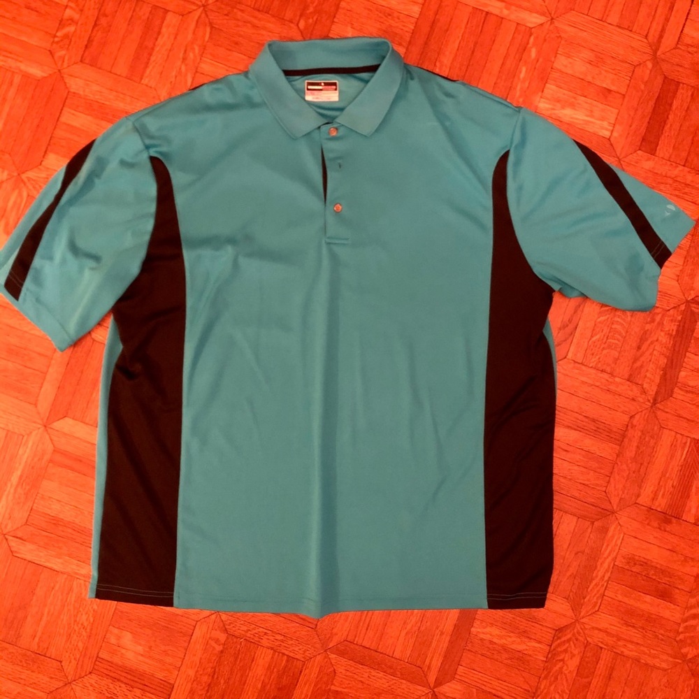 Grand Slam Performance Polo Teal and Black 3XLT